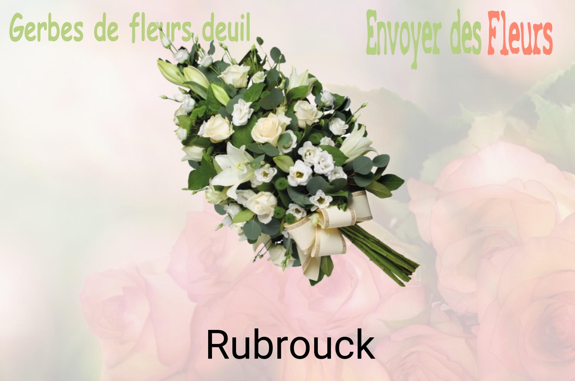 Gerbe de fleurs de deuil livrée à Rubrouck